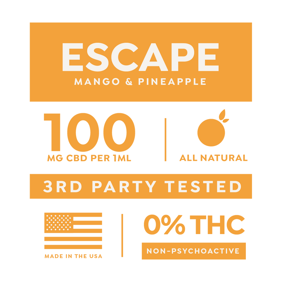 Escape 1000mg/10ml CBD Drops